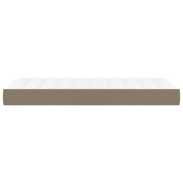 vidaXL Στρώμα με Pocket Springs Taupe 90x190x20cm Υφασμάτινο 1 τεμ. - Μονό