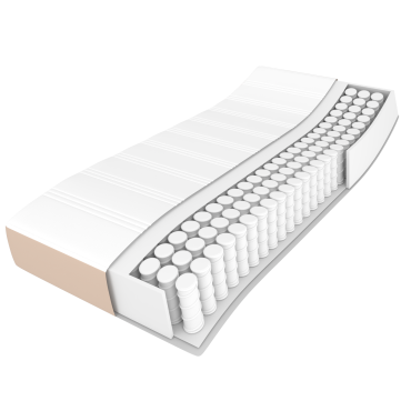 vidaXL Στρώμα με Pocket Springs Καπουτσίνο 100x200x20cm Συνθ. Δέρμα 1 τεμ. - Μονό