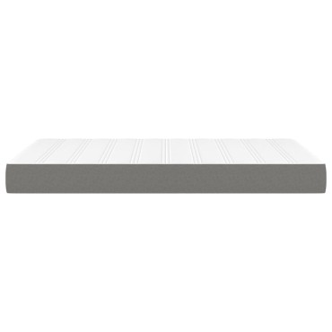 vidaXL Στρώμα με Pocket Springs Σκούρο Γκρι 120x200x20cm Υφασμάτινο 1 τεμ. - Μονό
