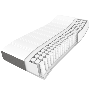 vidaXL Στρώμα με Pocket Springs Μεσαίας Σκληρότητας Σκούρο Γκρι 140x190x20cm Υφασμάτινο 1 τεμ. - Διπλό