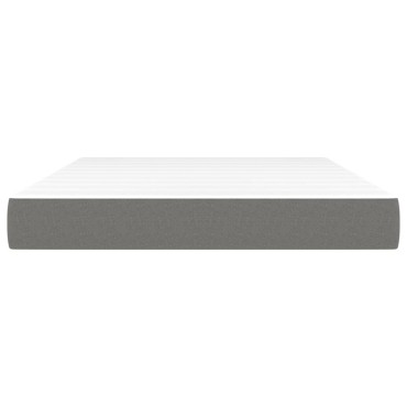 vidaXL Στρώμα με Pocket Springs Σκούρο Γκρι 140x190x20cm Υφασμάτινο 1 τεμ. - Διπλό