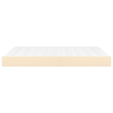vidaXL Στρώμα με Pocket Springs Κρεμ 140x190x20cm Υφασμάτινο 1 τεμ. - Διπλό
