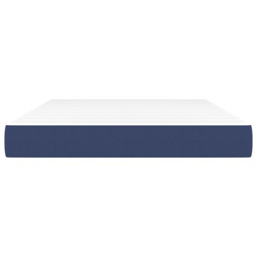 vidaXL Στρώμα με Pocket Springs Μπλε 140x190x20cm Υφασμάτινο 1 τεμ. - Διπλό