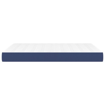 vidaXL Στρώμα με Pocket Springs Μπλε 140x190x20cm Υφασμάτινο 1 τεμ. - Διπλό
