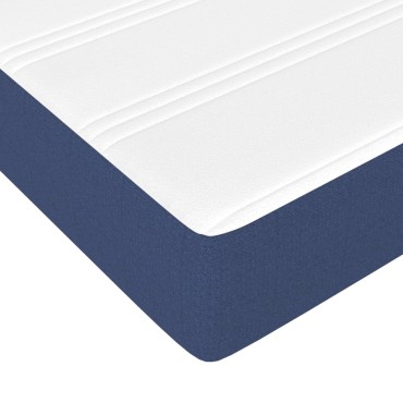 vidaXL Στρώμα με Pocket Springs Μπλε 140x190x20cm Υφασμάτινο 1 τεμ. - Διπλό