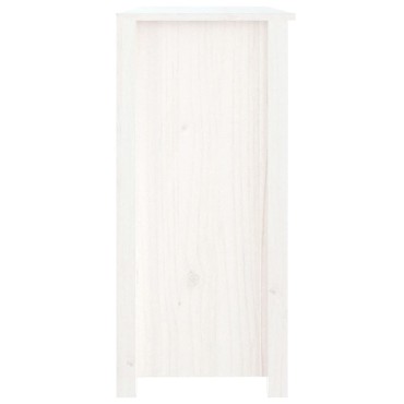 vidaXL Ντουλάπι Λευκό 100x35x74cm από Μασίφ Ξύλο Πεύκου 1 τεμ.