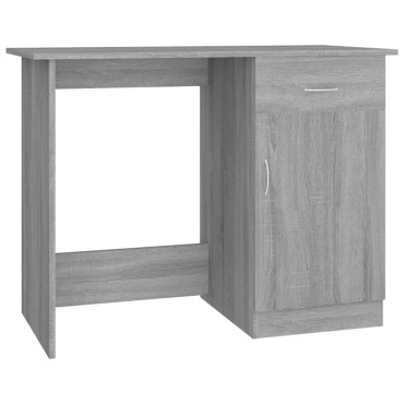 vidaXL Γραφείο Γκρι Sonoma 100x50x76cm από Επεξεργασμένο Ξύλο 1 τεμ.