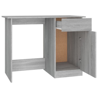 vidaXL Γραφείο Γκρι Sonoma 100x50x76cm από Επεξεργασμένο Ξύλο 1 τεμ.