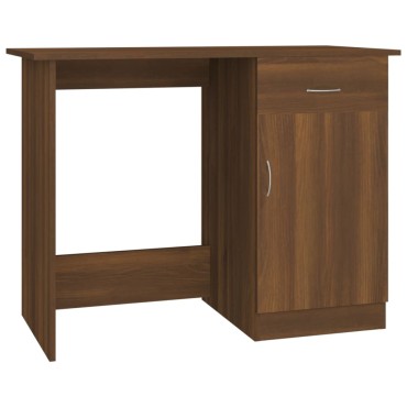vidaXL Γραφείο Καφέ Δρυς 100x50x76cm από Επεξεργασμένο Ξύλο 1 τεμ.