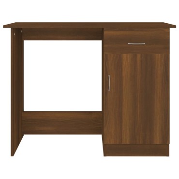 vidaXL Γραφείο Καφέ Δρυς 100x50x76cm από Επεξεργασμένο Ξύλο 1 τεμ.