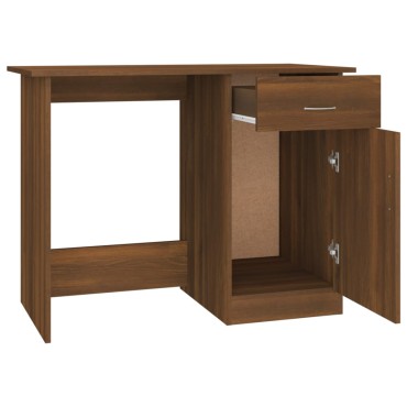 vidaXL Γραφείο Καφέ Δρυς 100x50x76cm από Επεξεργασμένο Ξύλο 1 τεμ.