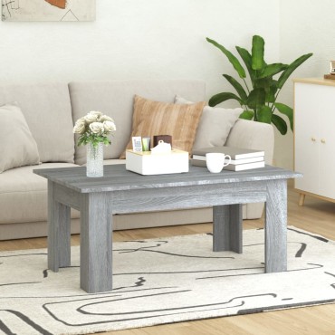 vidaXL Τραπεζάκι Σαλονιού Γκρι Sonoma 100x60x42cm Επεξεργασμένο Ξύλο 1 τεμ.