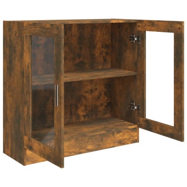 vidaXL Βιτρίνα Καπνιστή Δρυς 82,5x30,5x80cm από Επεξεργασμένο Ξύλο 1 τεμ.