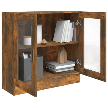 vidaXL Βιτρίνα Καπνιστή Δρυς 82,5x30,5x80cm από Επεξεργασμένο Ξύλο 1 τεμ.