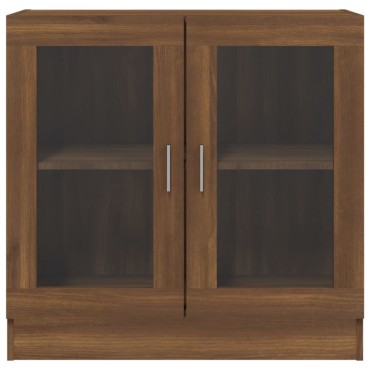 vidaXL Βιτρίνα Καφέ Δρυς 82,5x30,5x80cm από Επεξεργασμένο Ξύλο 1 τεμ.