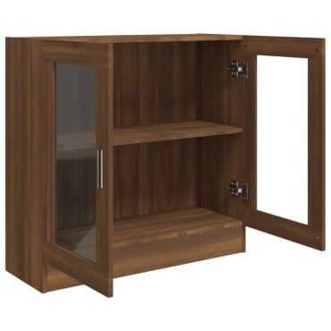 vidaXL Βιτρίνα Καφέ Δρυς 82,5x30,5x80cm από Επεξεργασμένο Ξύλο 1 τεμ.