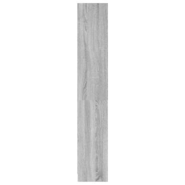 vidaXL Βιβλιοθήκη με 4 Ράφια Γκρι Sonoma 60x24x142cm Επεξεργ. Ξύλο 1 τεμ.