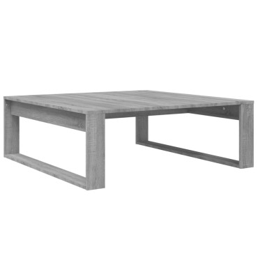 vidaXL Τραπεζάκι Σαλονιού Γκρι Sonoma 100x100x35cm Επεξεργασμένο Ξύλο 1 τεμ.