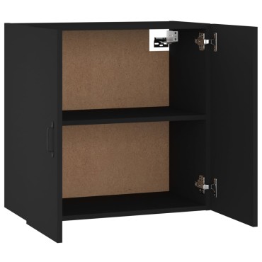 vidaXL Ντουλάπι Τοίχου Μαύρο 60x31x60cm από Επεξεργασμένο Ξύλο 1 τεμ.