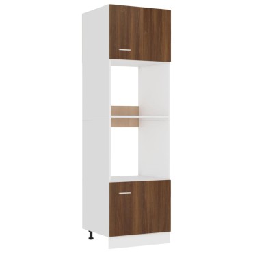 vidaXL Ντουλάπι Φ. Μικροκιμάτων Lyon Καφέ Δρυς 60x57x207cm Επεξ. Ξύλο 1 τεμ.
