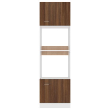 vidaXL Ντουλάπι Φ. Μικροκιμάτων Lyon Καφέ Δρυς 60x57x207cm Επεξ. Ξύλο 1 τεμ.