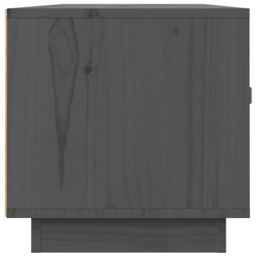 vidaXL Έπιπλο Τηλεόρασης Γκρι 80x34x35cm από Μασίφ Ξύλο Πεύκου