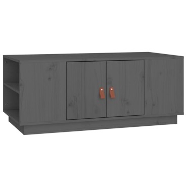 vidaXL Τραπεζάκι Σαλονιού Γκρι 100x50x41cm Μασίφ Ξύλο Πεύκου 1 τεμ.