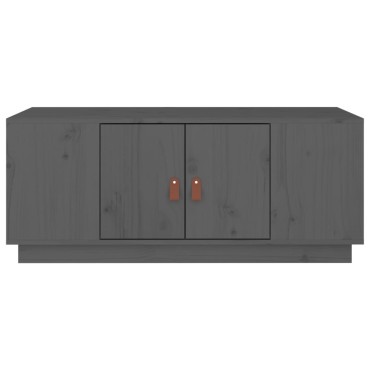 vidaXL Τραπεζάκι Σαλονιού Γκρι 100x50x41cm Μασίφ Ξύλο Πεύκου 1 τεμ.