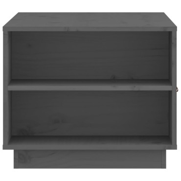 vidaXL Τραπεζάκι Σαλονιού Γκρι 100x50x41cm Μασίφ Ξύλο Πεύκου 1 τεμ.