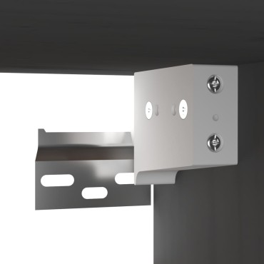 vidaXL Ντουλάπι Τοίχου 2 τεμ. Γκρι 60x30x30cm από Μασίφ Ξύλο Πεύκου
