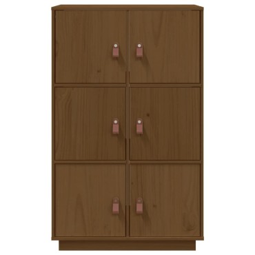 vidaXL Ντουλάπι Ψηλό Καφέ Μέλι 67x40x108,5cm από Μασίφ Ξύλο Πεύκου 1 τεμ.