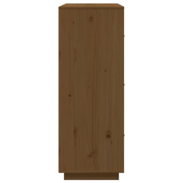 vidaXL Ντουλάπι Ψηλό Καφέ Μέλι 67x40x108,5cm από Μασίφ Ξύλο Πεύκου 1 τεμ.