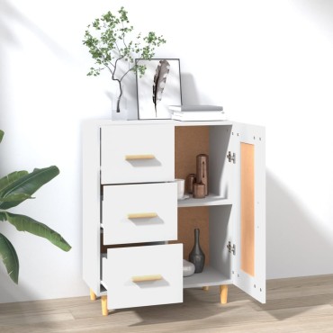 vidaXL Ντουλάπι Λευκό 69,5x34x90cm από Επεξεργασμένο Ξύλο 1 τεμ.