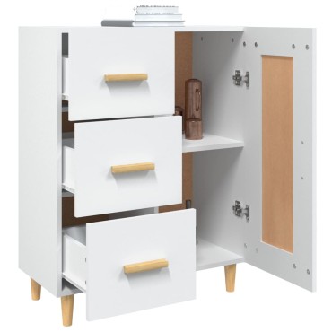 vidaXL Ντουλάπι Λευκό 69,5x34x90cm από Επεξεργασμένο Ξύλο 1 τεμ.