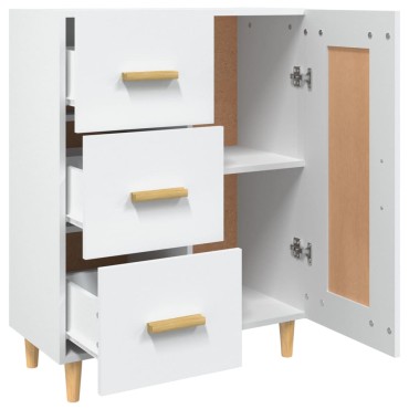 vidaXL Ντουλάπι Λευκό 69,5x34x90cm από Επεξεργασμένο Ξύλο 1 τεμ.