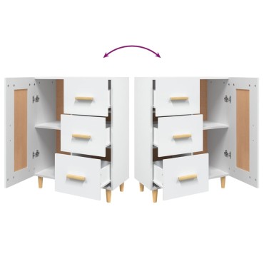 vidaXL Ντουλάπι Λευκό 69,5x34x90cm από Επεξεργασμένο Ξύλο 1 τεμ.