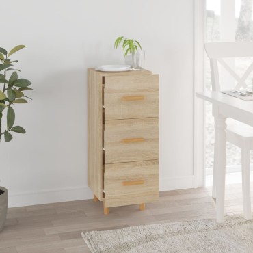 vidaXL Ντουλάπι Sonoma Δρυς 34,5x34x90cm από Επεξεργασμένο Ξύλο 1 τεμ.