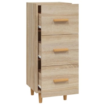 vidaXL Ντουλάπι Sonoma Δρυς 34,5x34x90cm από Επεξεργασμένο Ξύλο 1 τεμ.