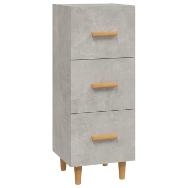 vidaXL Ντουλάπι Γκρι Σκυροδέματος 34,5x34x90cm Επεξεργασμένο Ξύλο 1 τεμ.