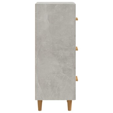 vidaXL Ντουλάπι Γκρι Σκυροδέματος 34,5x34x90cm Επεξεργασμένο Ξύλο 1 τεμ.
