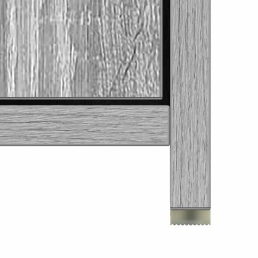 vidaXL Ντουλάπι Μπάνιου Γκρι Sonoma 30x30x183,5cm Επεξεργασμένο Ξύλο