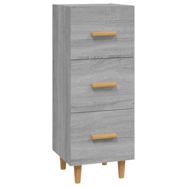 vidaXL Ντουλάπι Γκρι Sonoma 34,5x34x90cm από Επεξεργασμένο Ξύλο 1 τεμ.