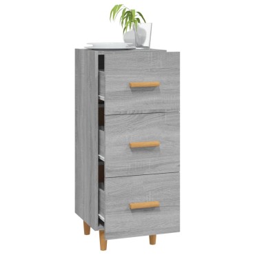 vidaXL Ντουλάπι Γκρι Sonoma 34,5x34x90cm από Επεξεργασμένο Ξύλο 1 τεμ.