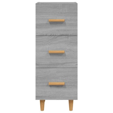 vidaXL Ντουλάπι Γκρι Sonoma 34,5x34x90cm από Επεξεργασμένο Ξύλο 1 τεμ.