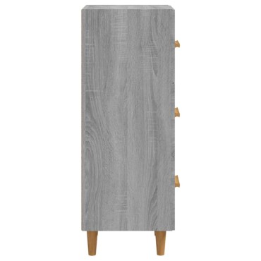 vidaXL Ντουλάπι Γκρι Sonoma 34,5x34x90cm από Επεξεργασμένο Ξύλο 1 τεμ.