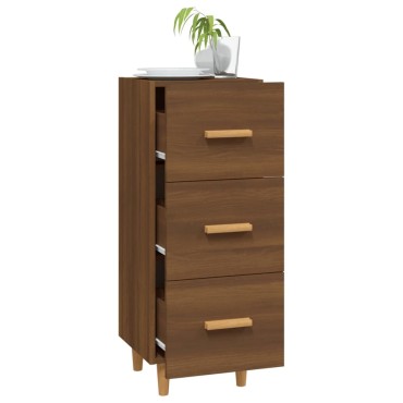 vidaXL Ντουλάπι Καφέ Δρυς 34,5x34x90cm Επεξεργασμένο Ξύλο 1 τεμ.