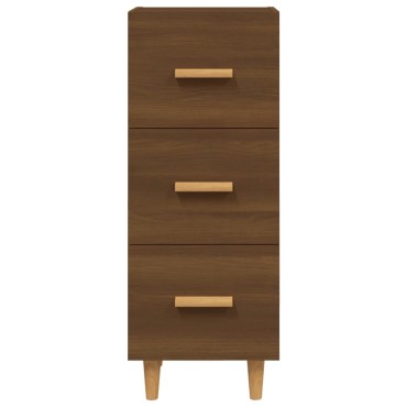 vidaXL Ντουλάπι Καφέ Δρυς 34,5x34x90cm Επεξεργασμένο Ξύλο 1 τεμ.