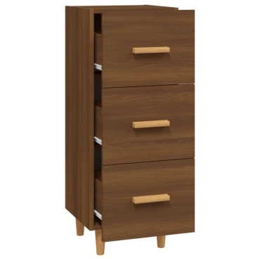 vidaXL Ντουλάπι Καφέ Δρυς 34,5x34x90cm Επεξεργασμένο Ξύλο 1 τεμ.