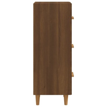 vidaXL Ντουλάπι Καφέ Δρυς 34,5x34x90cm Επεξεργασμένο Ξύλο 1 τεμ.