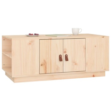 vidaXL Τραπεζάκι Σαλονιού 100x50x41cm από Μασίφ Ξύλο Πεύκου 1 τεμ.